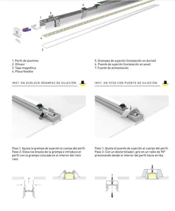 ARTEFACTO LINEAR EMPOTRABLE