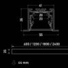 LINEAR8 ARTEFACTO LINEAR EMPOTRABLE